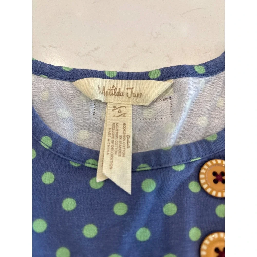 Matilda Jane Girls Mixed Print Tiered Floral Polka Dot Sleeveless Dress boho - Picture 2 of 8